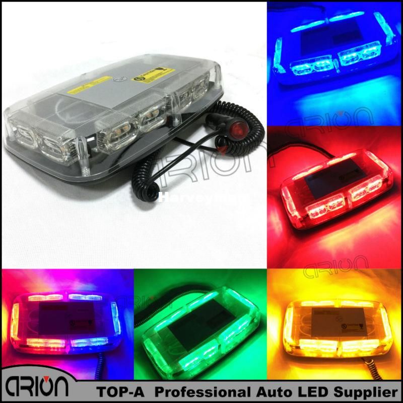Amber 4 in 1 LED Police Lights Emergency Strobe Lights For Truck Vehicle Warning Flashing Caution Light Bar Grilles DRL Police Motorcycle DC12V Wireless Remote Control