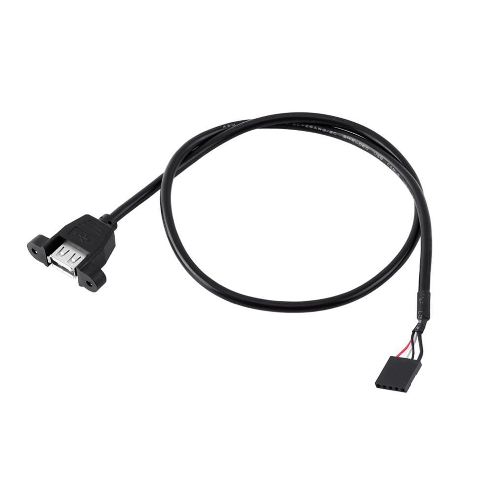 Cables Internal Motherboard 5 Pin to USB Female Cable Adapter Extension Cable Cable Length: 625mm Cables Internal Motherboard 5 Pin to USB Female Cable Adapter Extension Cable Cable Length: 625mm