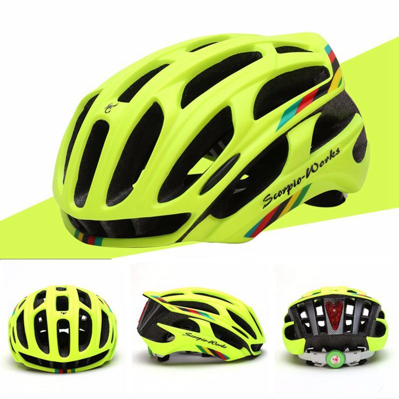 yellow bike helmet