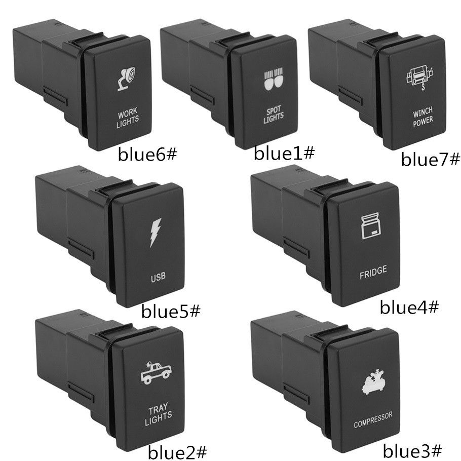 Mini Fog Light Switch For Toyota DC 12V Fog Lamp ON/OFF LED Foglight