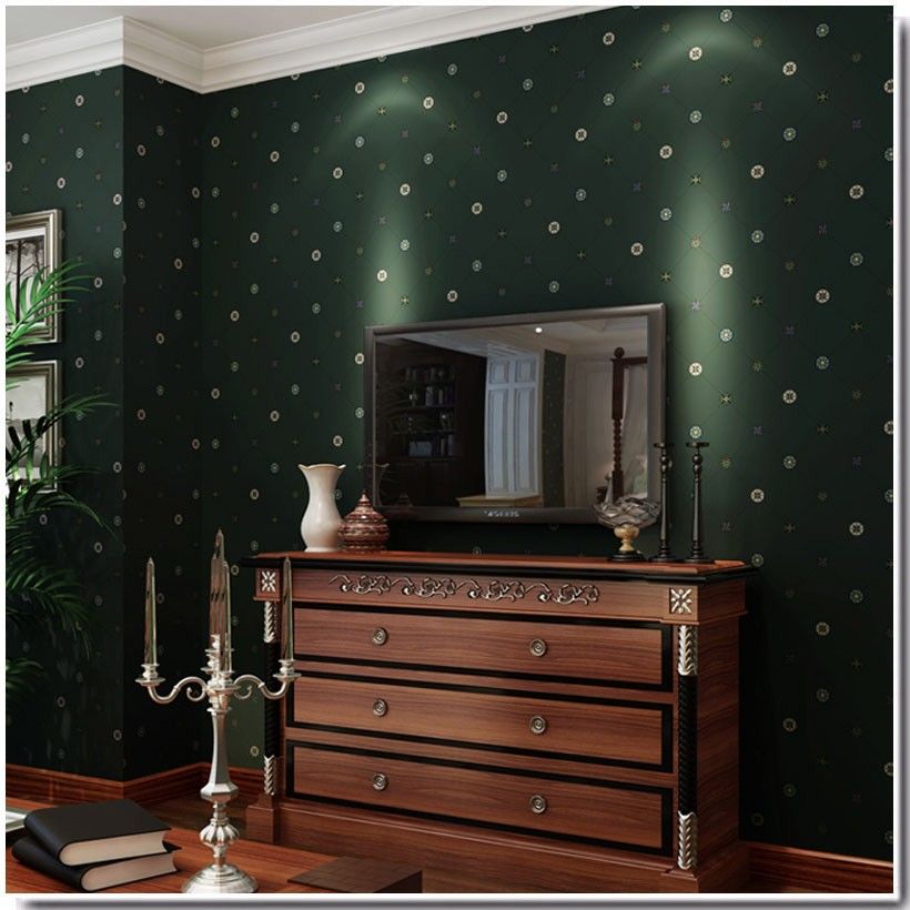 European Style Wall Papers Home Decor Bedroom Wall Damask Wallpaper