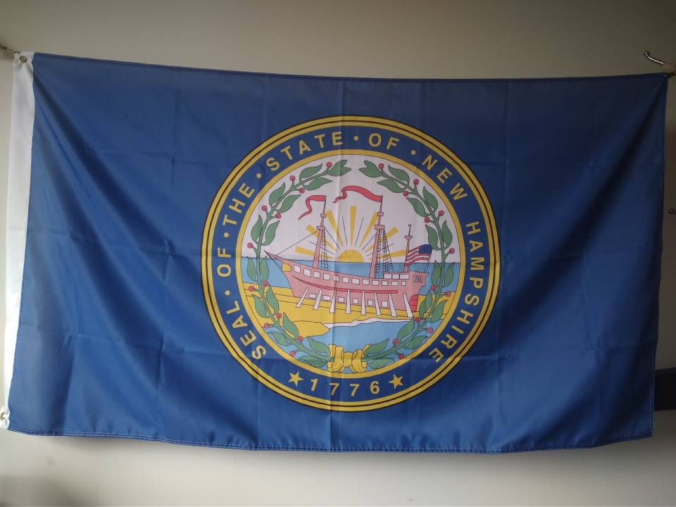 2020 New Hampshire State Flag 90 X 150 Cm Polyester American Usa