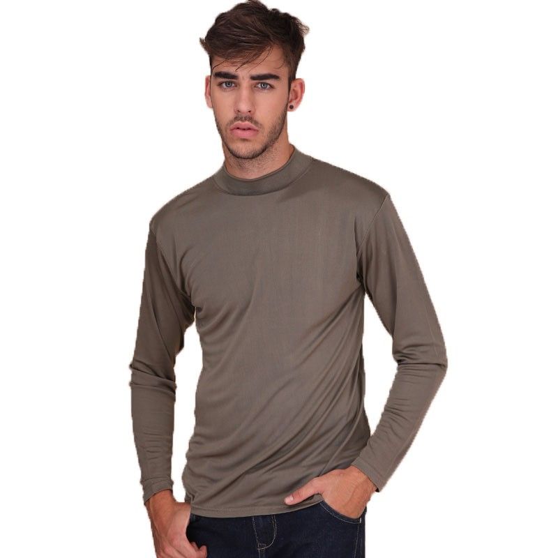 silk mock turtleneck