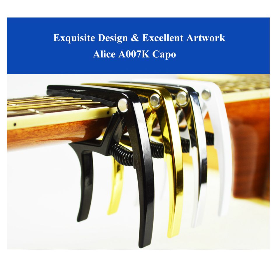 Jessicadaphne Aleaci/ón de Aluminio Metal Capo Guitarra Cambio r/ápido Clamp Clave Ac/ústica Guitarra cl/ásica Capo para Herramienta de Ajuste de Tono