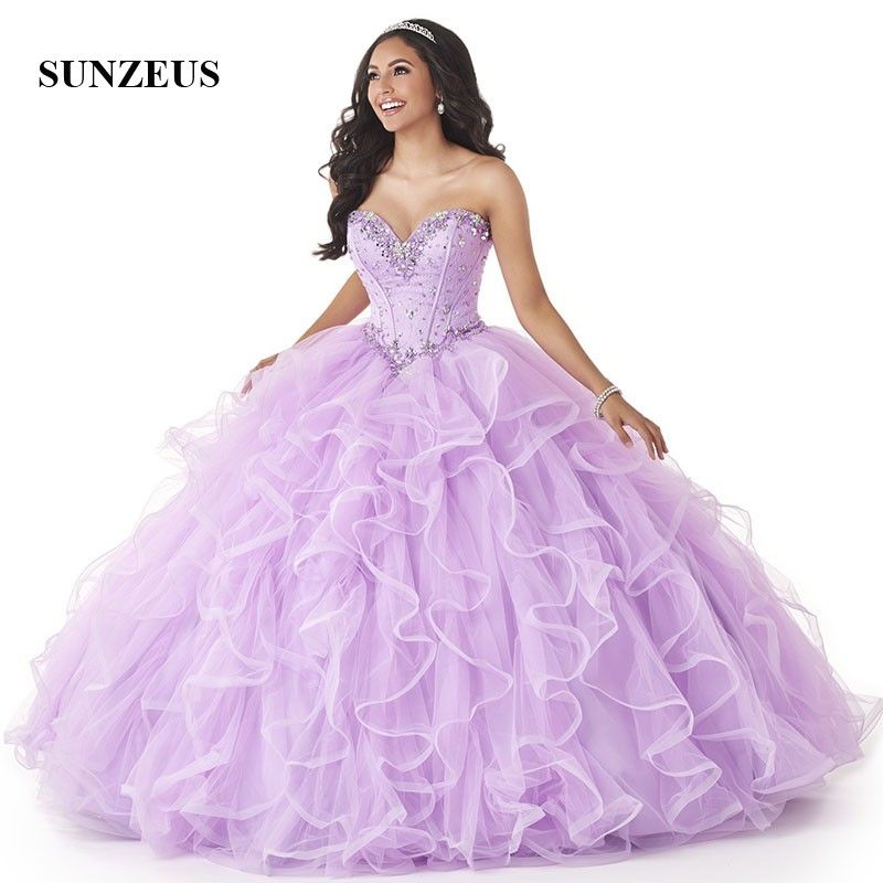 light purple sweet 15 dresses