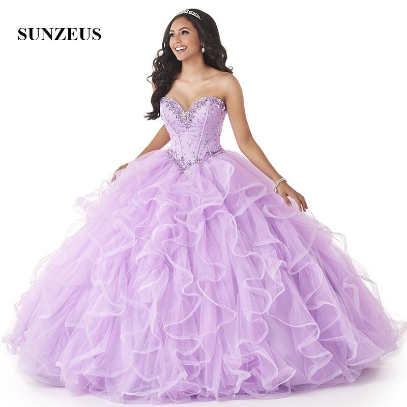 light purple sweet 16 dresses