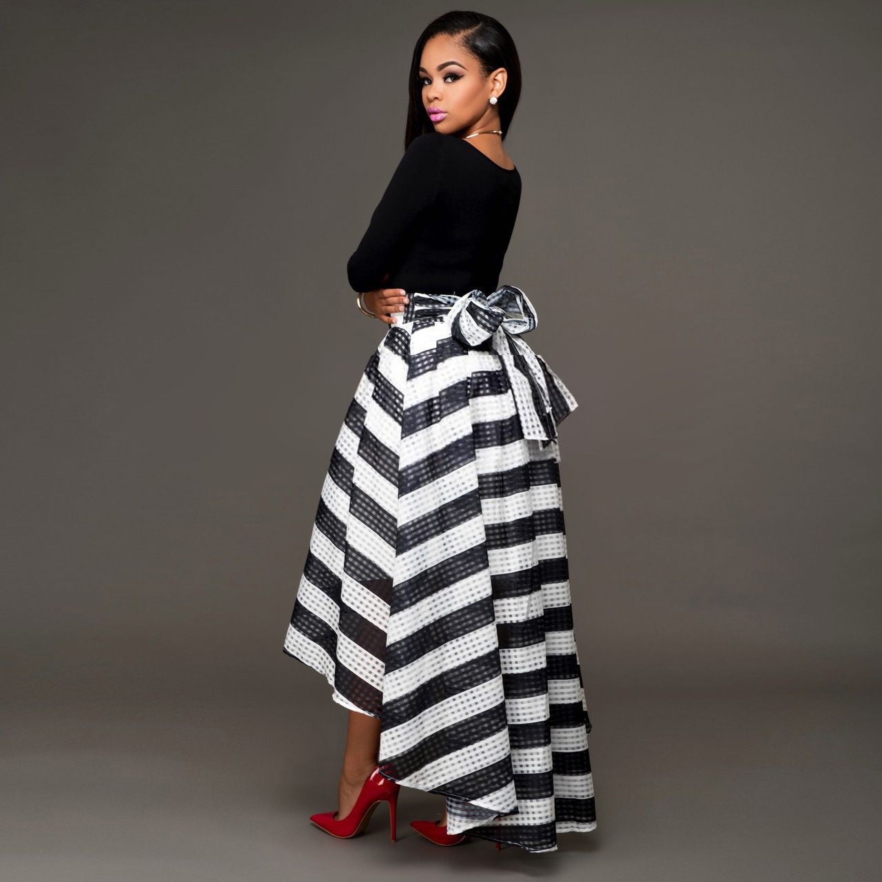 black and white dresses for ladies