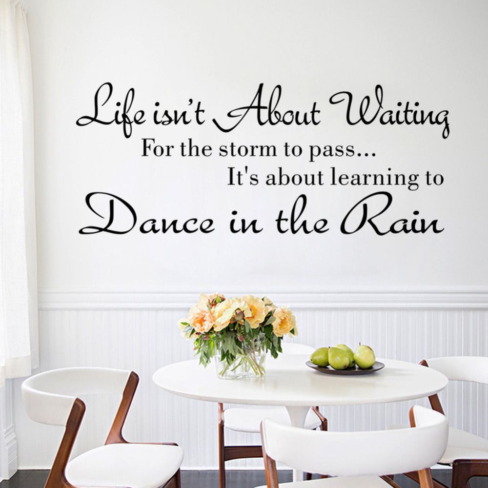 World Popular Quote Life Is Not About Waiting Dance In Rain