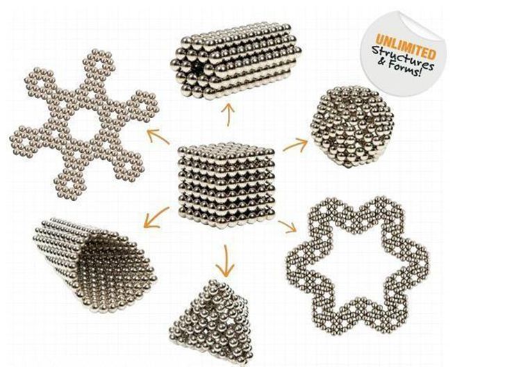 cube with magnetic balls