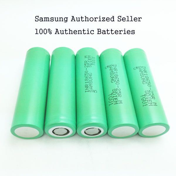 100 Authentic Samsung 18650 Battery 25r Rechargeable Lithium Batteries Real 2500mah 20a High Drain Vape Mods Batteries Battery Mart Battery Monitor From Vibes 2 65 Dhgate Com