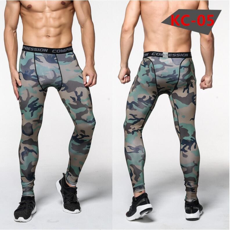 2020 Camouflage Men Compression Tights 2017 New Camo Pants Skinny