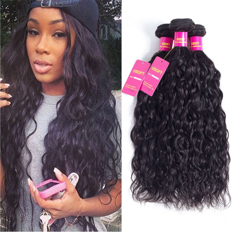 8a Brazilian Virgin Hair 3 Bundles Or Wet And Wavy Human Hair