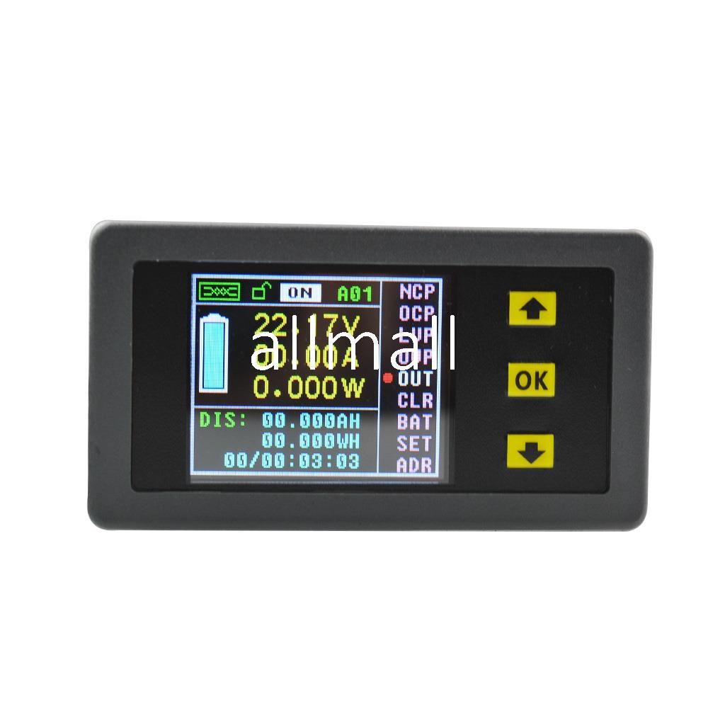 Voltmetro senza fili VAT-1100, 0-100A 0-100V multifunzione senza fili digitale bidirezionale Tensione Corrente Misuratore di potenza Amperometro Voltmetro Capacit/à Coulomb Counter 0-120V 0-100A