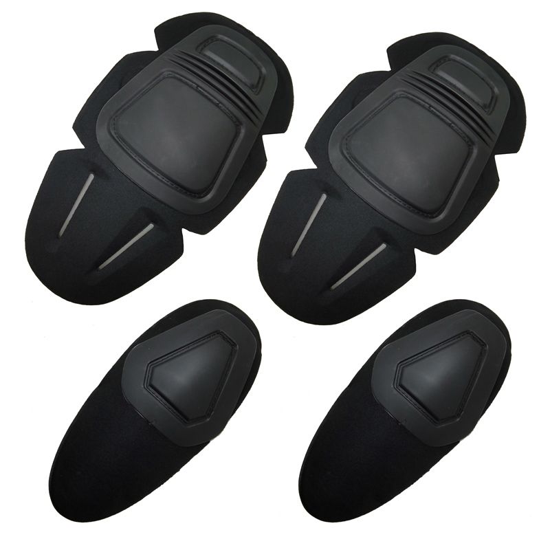 Tactical Knee & Elbow Pads Set for Outdoor CS Paintball Game