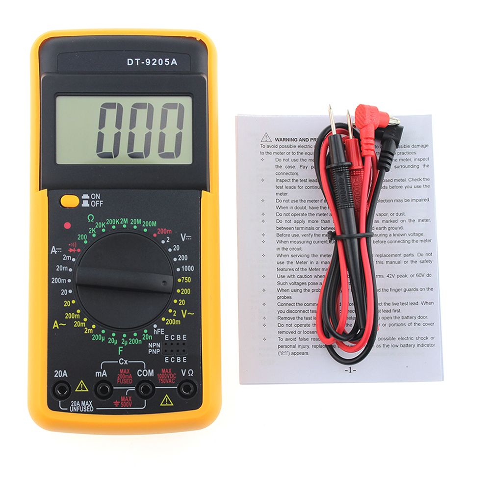 Digital Multimeter LCD AC//DC Ammeter Resistance Capacitance Tester