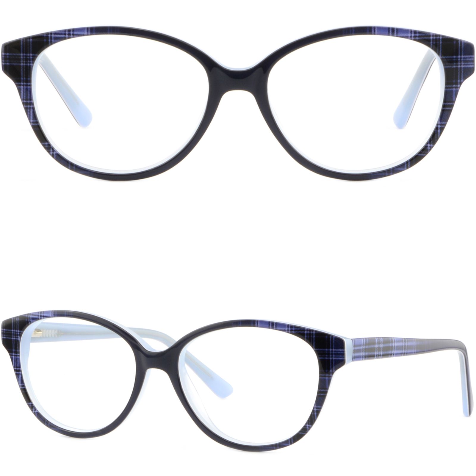 Full Rim Womens Plastic Frames Rx Prescription Glasses Spring Hinged