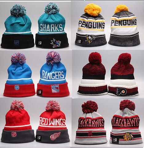 Winter Beanie Hats For Men Knitted NHL 