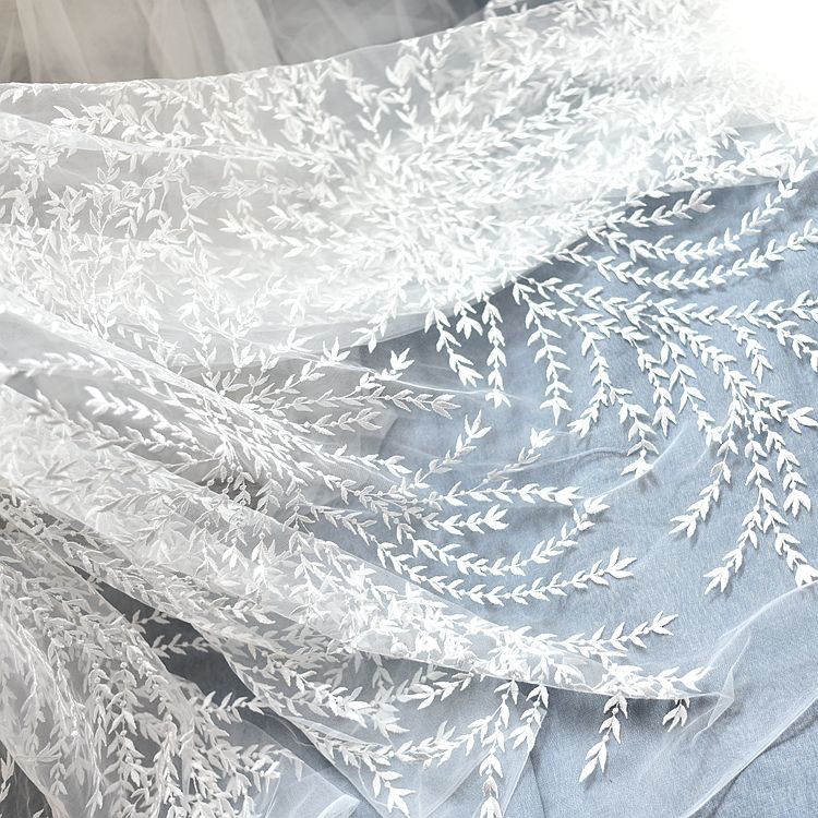 white lace mesh dress