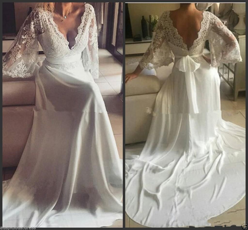 long sleeve flowing dresses