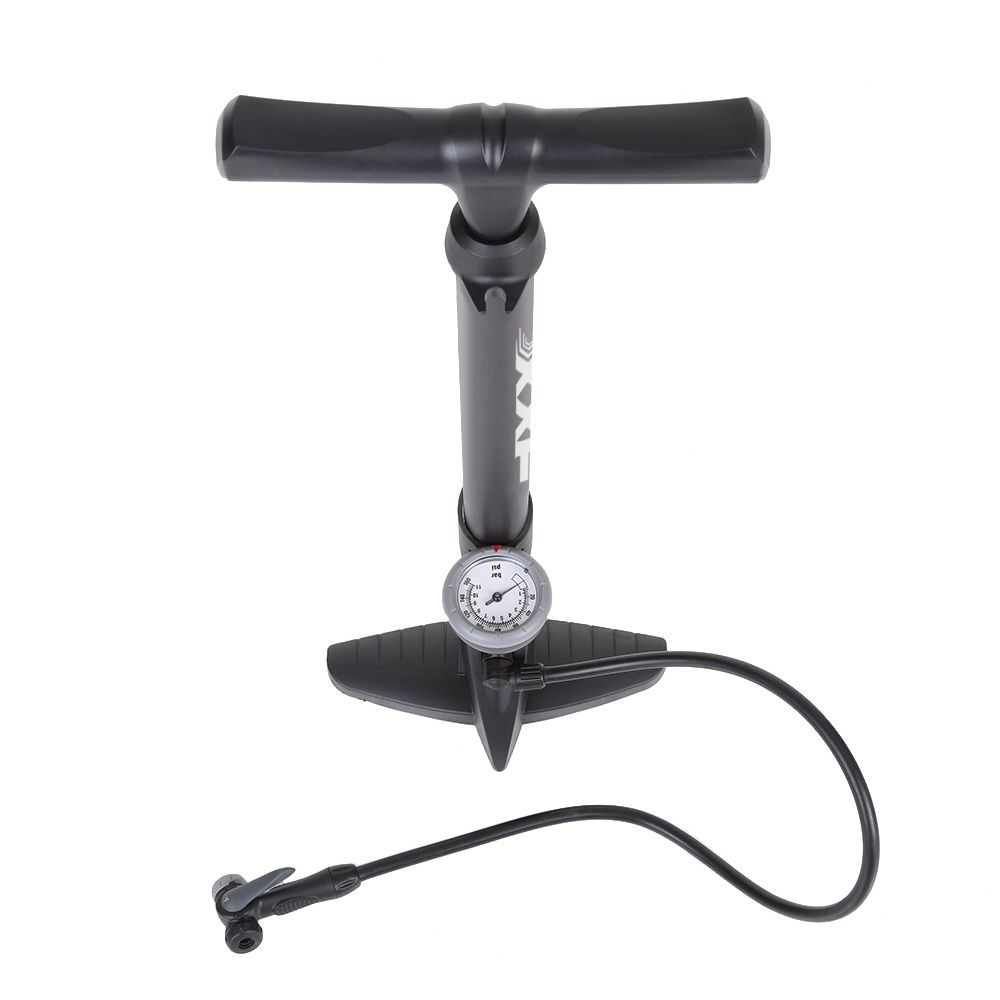 bicycle tire pump with gauge