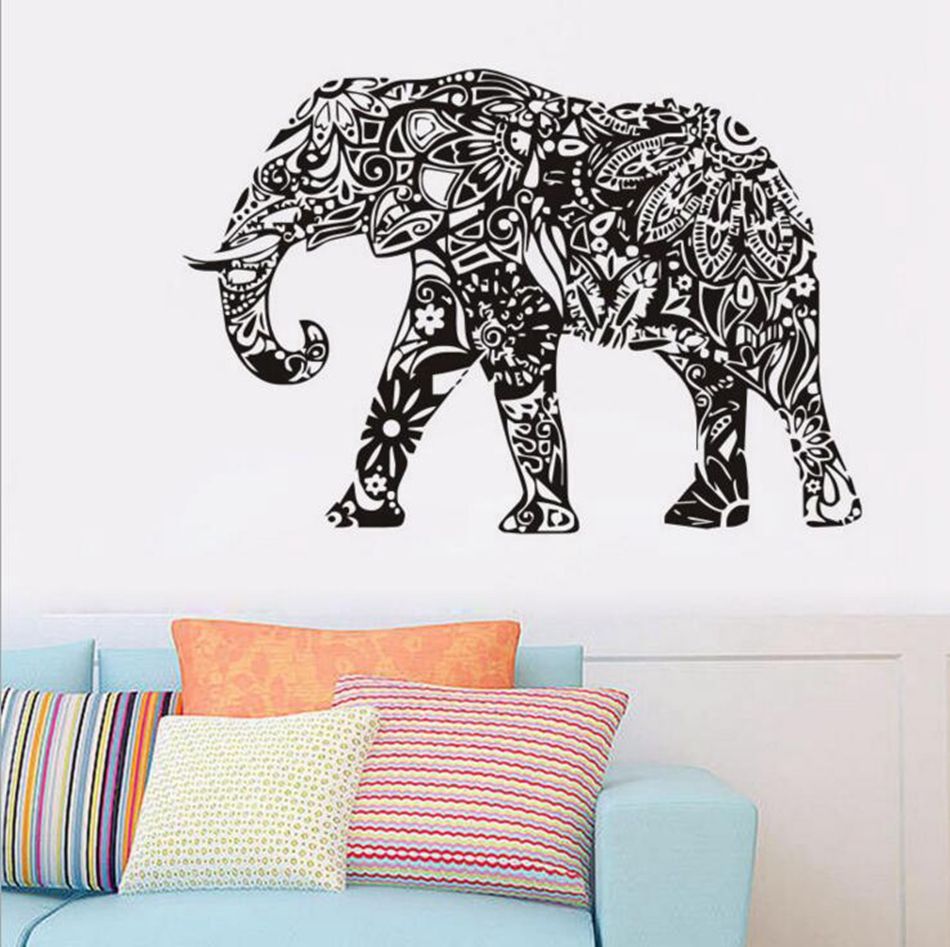 Elephant Wall Stickers Removable Black Pvc Wall Decal Home Decor Living Room Wall Art Stickers Ooa1765 Vinyl Wall Art Decal Vinyl Wall Art Decals From Shuaijinjin China 5 02 Dhgate Com