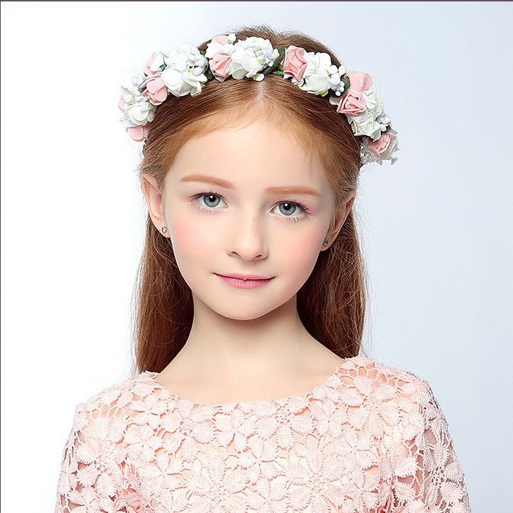 Cute Pretty Floral Flowers Girl Garland Headwear Wreaths Crown