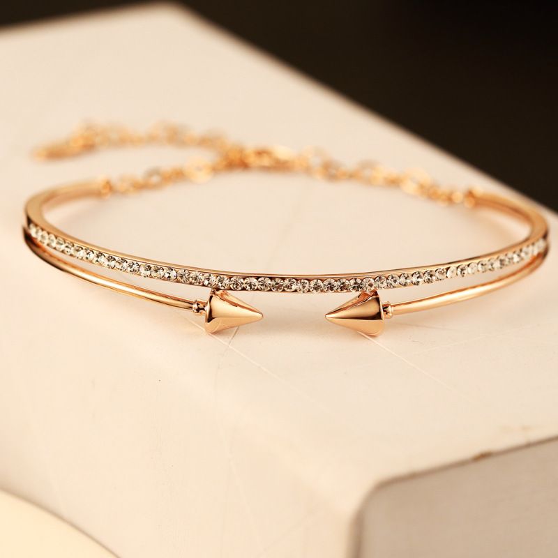 ladies rose gold bracelets