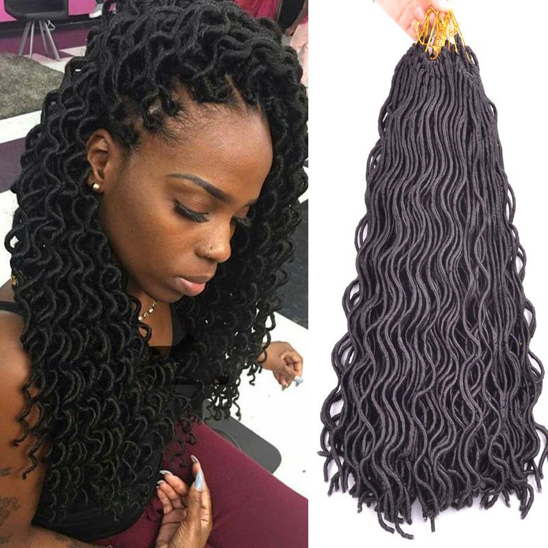 Dreadlocs Crochet Hair Extensions Synthetic Braiding Hair