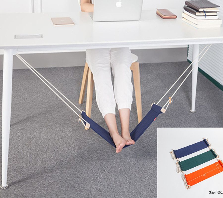 2020 Foot Hammock Desk Footrest Hamac For Office Desk Portable