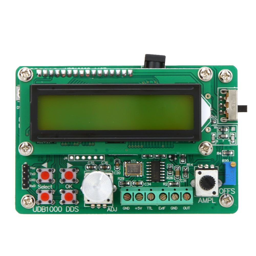 single channel DDS signal source function generator 5MHz frequency counter