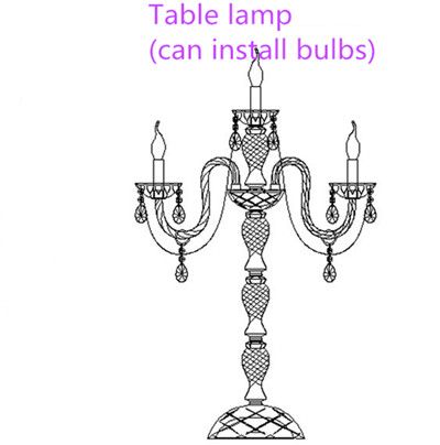 5 bras lampe de table
