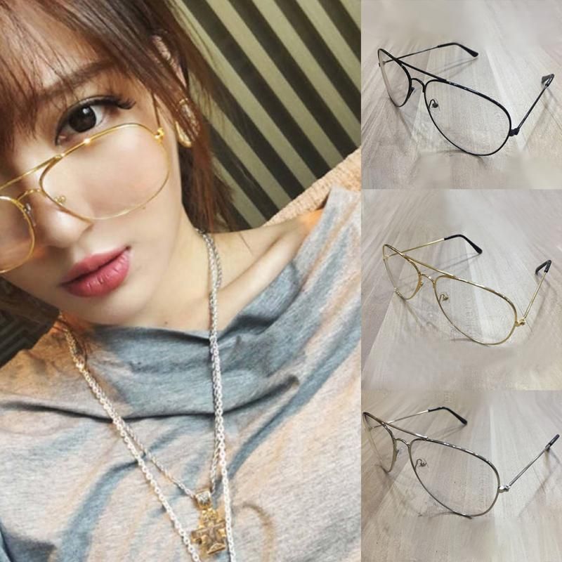 big frame clear lens glasses