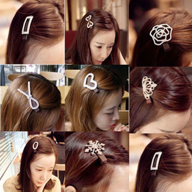 Pinza Para El Cabello Clips Para El Cabello De Cristal Brill Pinza Para El Cabello Clips Para El Cabello De Cristal Brill