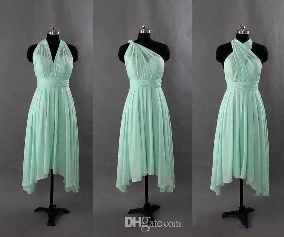 short convertible bridesmaid dress