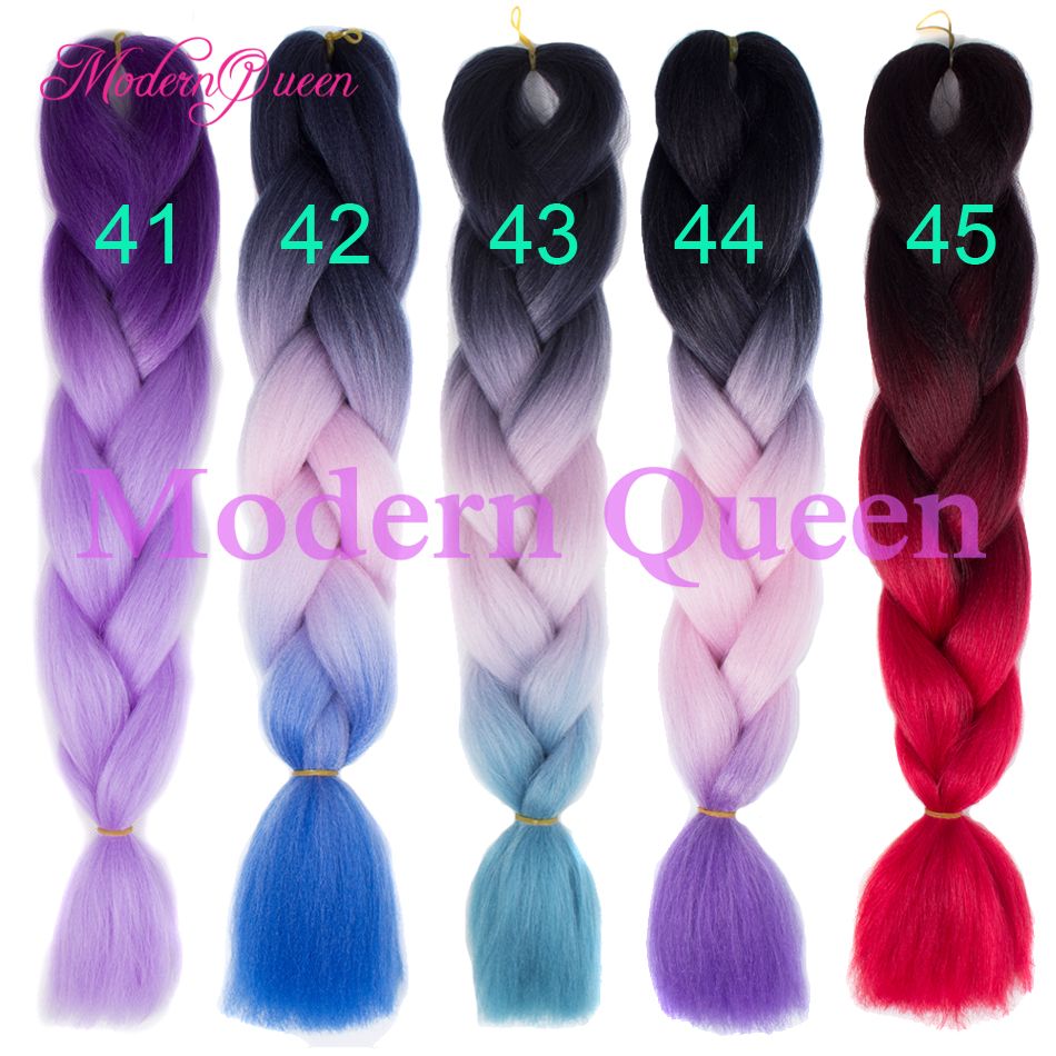 3 Tone Ombre Braiding Hair 24inch Kanekalon Jumbo Braids Fashion