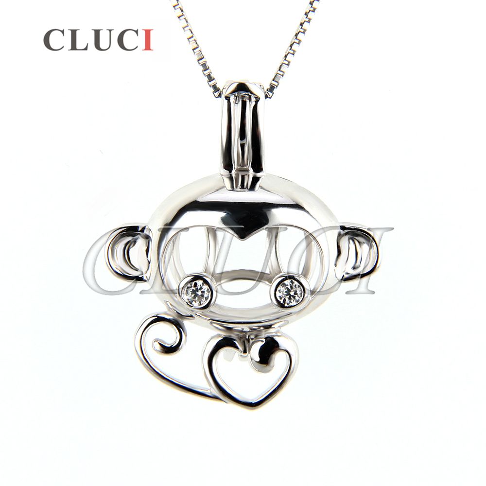 2020 925 Sterling Silver Monkey Cage Pendant For Pearl From Aimjewelry