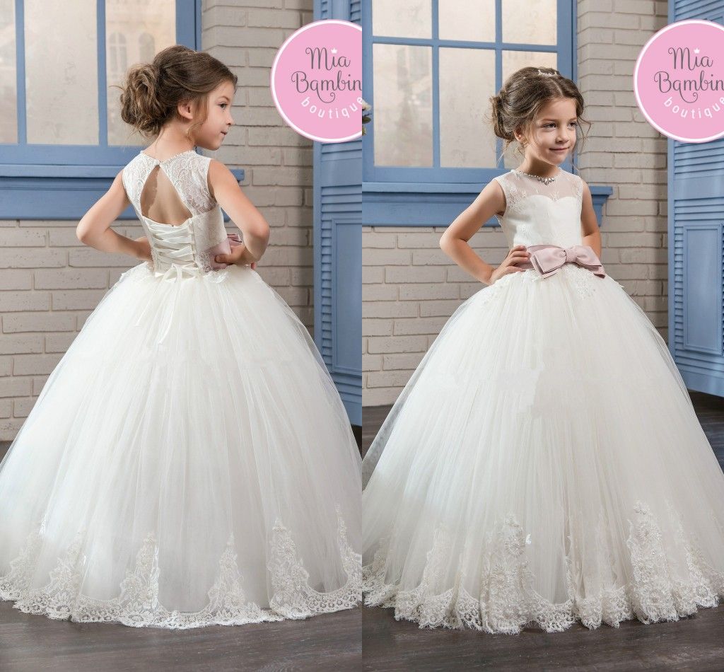 sleeveless flower girl dresses