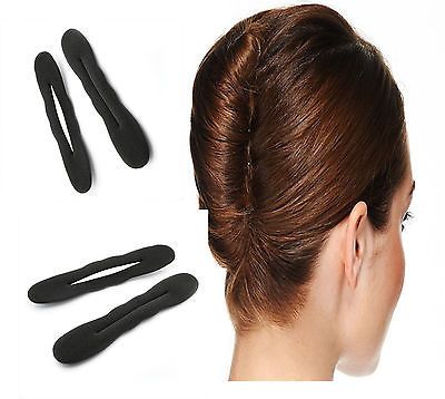 2019 2 Xblack Magic Foam Sponge Hair Styling Donut Bun Maker