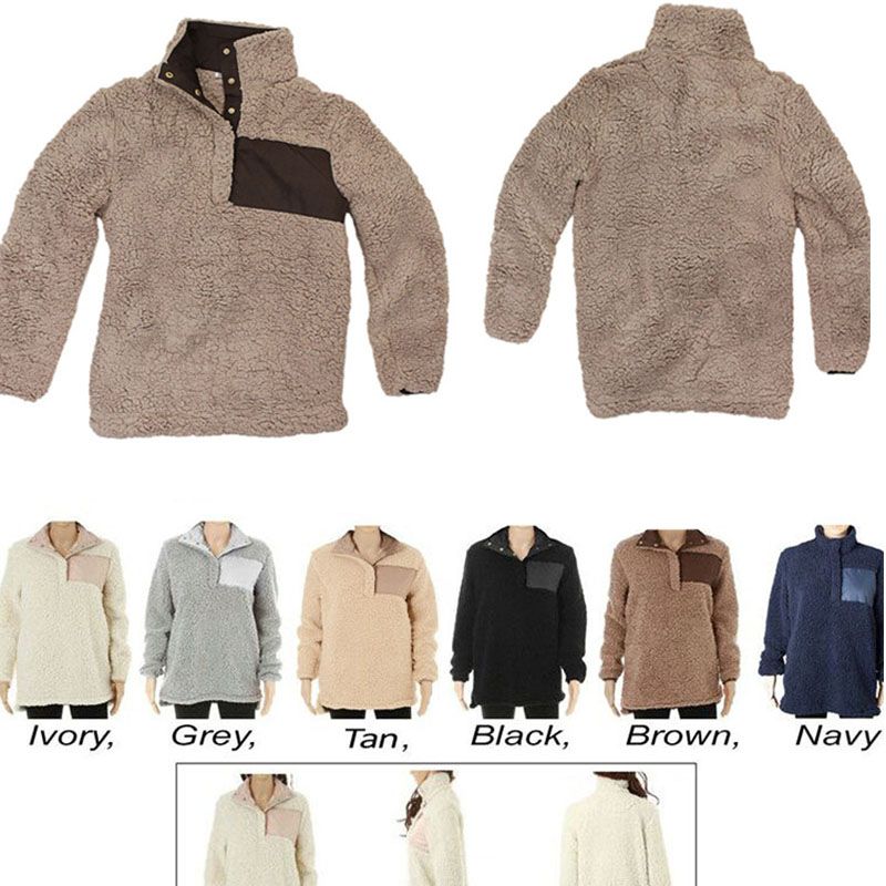 womens monogram sherpa pullover
