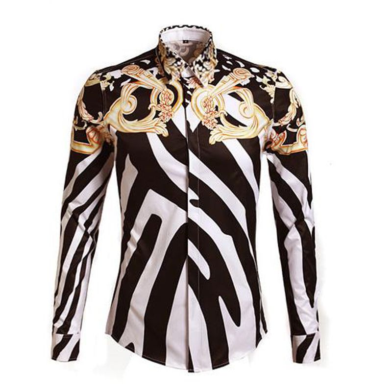 Fashion Stylish Men Shirts Floral Print 