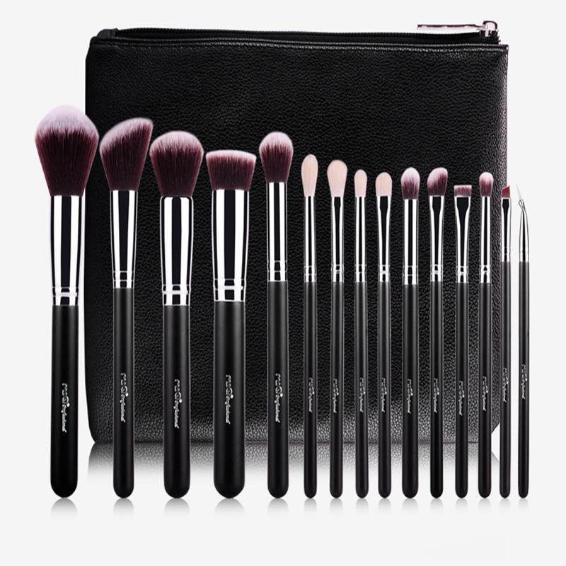 MSQ 15pcs Set de pinceles de maquillaje profesional Pinceles de maquillaje Pelo sintético de alta calidad / MSQ 15pcs Set de pinceles de maquillaje profesional Pinceles de maquillaje Pelo sintético de alta calidad /