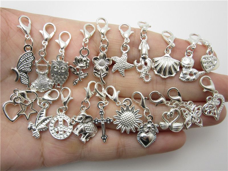 20pcs dessin anime METAL Charm Pendentif À faire soi-même Collier Jewelry Making