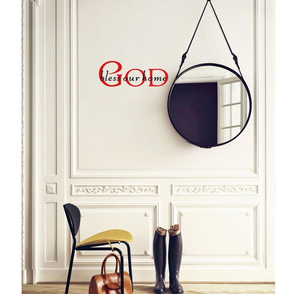 God Bless Our Home Quote Vinyl Wall Sticker Diy Home Decor For