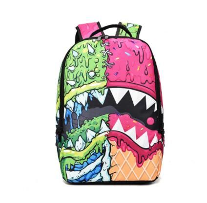 Shark Tooth Backpack Sprayground Design Daypack Street Schoolbag Spray Ground Rucksack Sport ...