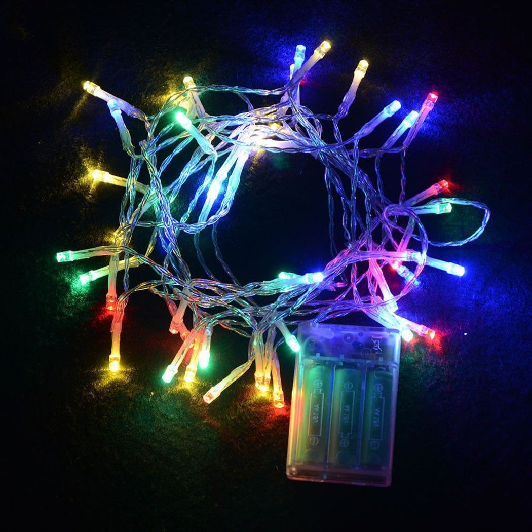 battery operated led string lights with timer