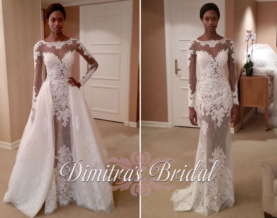 adding train to wedding dress