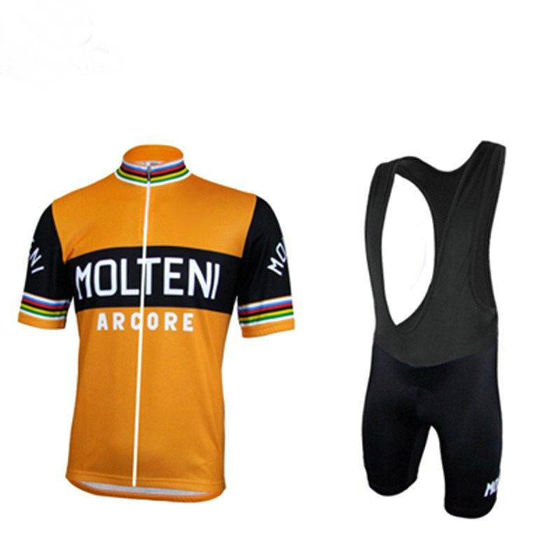 Molteni Team 2022サイクリングジャージーセット半袖自転車服MTBショートサマースタイル自転車ウェアスポーツウェアD1304Q