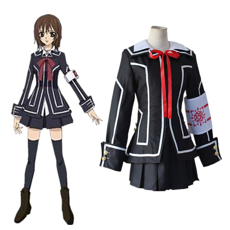 Kuran Yuki cosplay costumes lady black uniform Japanese anime Vampire Knight clothing Masquerade/Mardi Gras/Carnival Kuran Yuki cosplay costumes lady black uniform Japanese anime Vampire Knight clothing Masquerade/Mardi Gras/Carnival