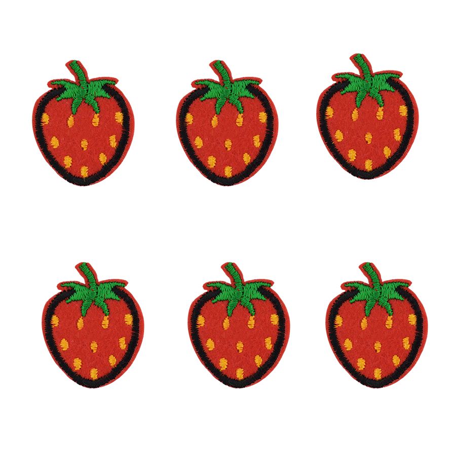 10Pcs Embroidery Strawberry Sew On Iron On Patch Badge Bags Hat Jeans Applique 