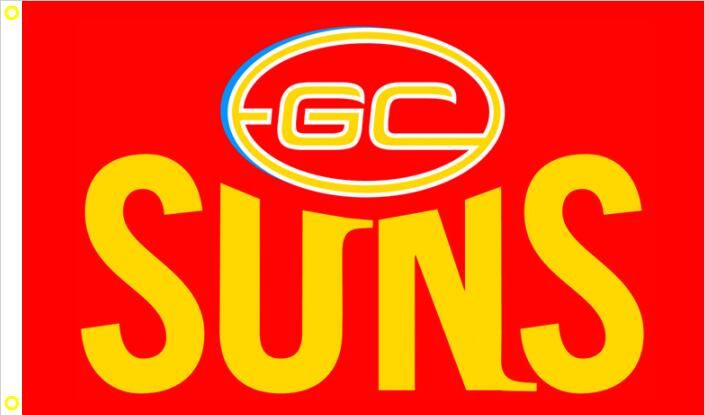 2020 Gold Coast Suns Flag 90 X 150 Cm Polyester Afl Australian